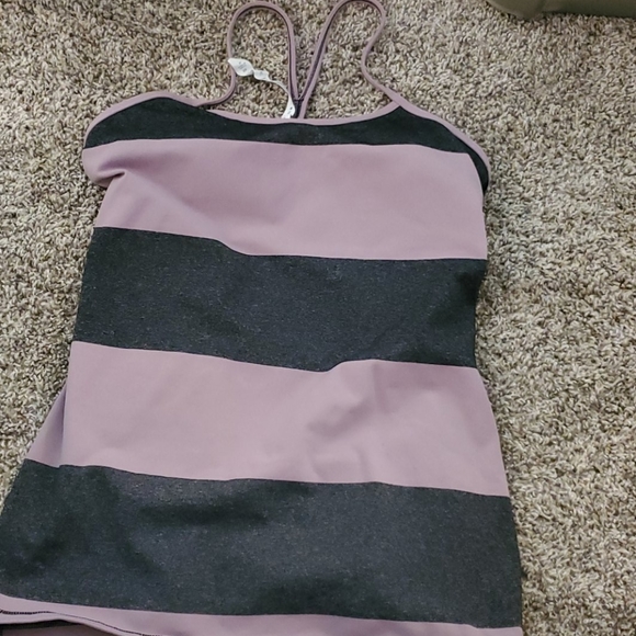 Lululemon tank top 8 EUC purple Heather black - Picture 1 of 3